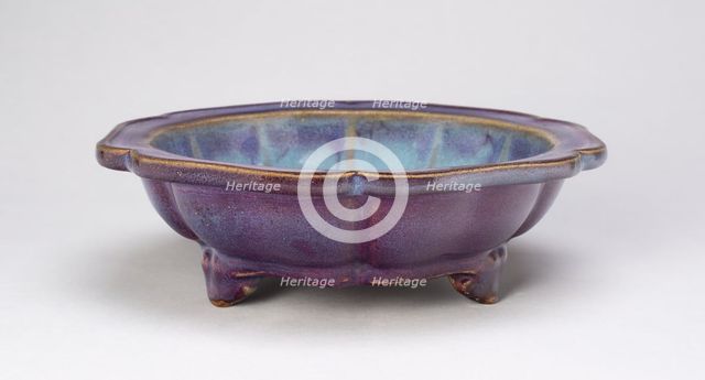 Lobed Basin for Flowerpot, Ming dynasty (1368-1644), 15th century. Creator: Unknown.