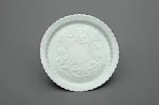 Lobed Dish with Lotus Scrolls, Yuan dynasty (1271-1368), first half of the 14th century. Creator: Unknown