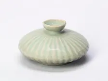 Lobed Oil Bottle, South Korea, Goryeo dynasty (918-1392), early/mid 12th century. Creator: Unknown