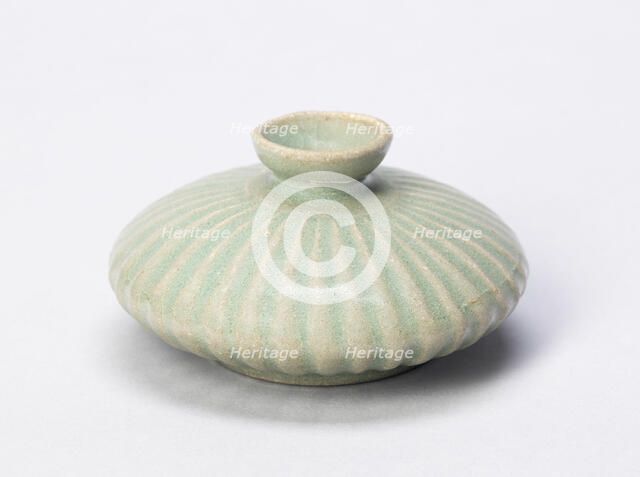 Lobed Oil Bottle, South Korea, Goryeo dynasty (918-1392), early/mid 12th century. Creator: Unknown.