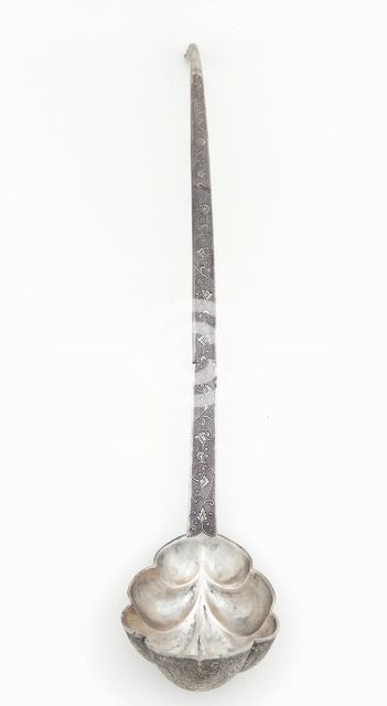 Lobed ladle with floral scrolls, Early or mid-Tang dynasty, late 7th-early 8th century. Creator: Unknown.