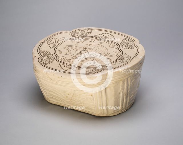 Lobed Pillow with Deer, Northern Song dynasty (960-1127), late 11th/early 12th century. Creator: Unknown.