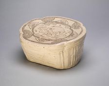 Lobed Pillow with Deer, Northern Song dynasty (960-1127), late 11th/early 12th century. Creator: Unknown
