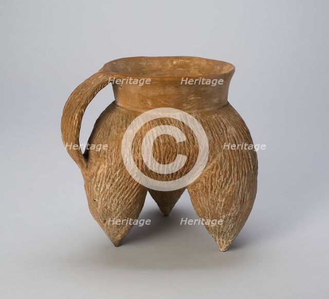 Lobed Tripod Cauldron (Li), Longshan culture (c. 2500-2000 BC). Creator: Unknown.