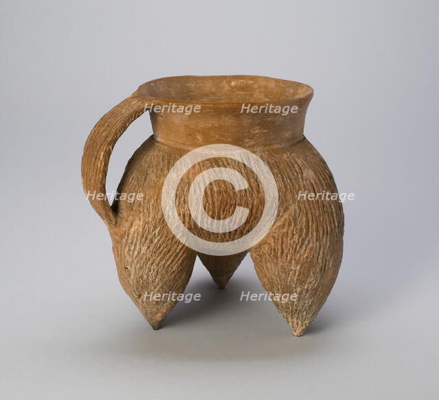 Lobed Tripod Cauldron (Li), Longshan culture (c. 2500-2000 BC). Creator: Unknown.