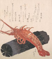 Lobster on a Piece of Charcoal. Creator: Totoya Hokkei