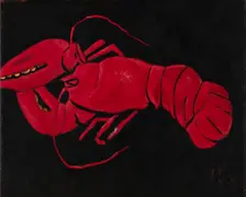 (Lobster on Black Background), 1940-1941. Creator: Marsden Hartley