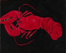 (Lobster on Black Background), 1940-1941. Creator: Marsden Hartley