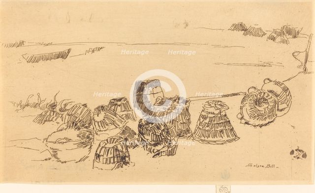 Lobster-Pots, c. 1880/1881. Creator: James Abbott McNeill Whistler.