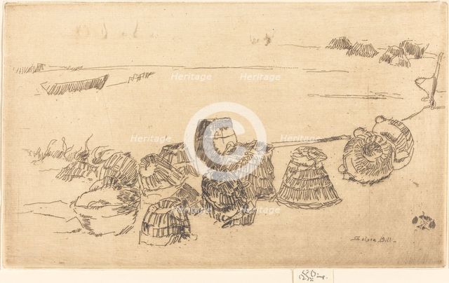 Lobster-Pots, c. 1880/1881. Creator: James Abbott McNeill Whistler.
