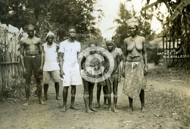Local people, Sierra Leone, 20th century. Artist: Unknown