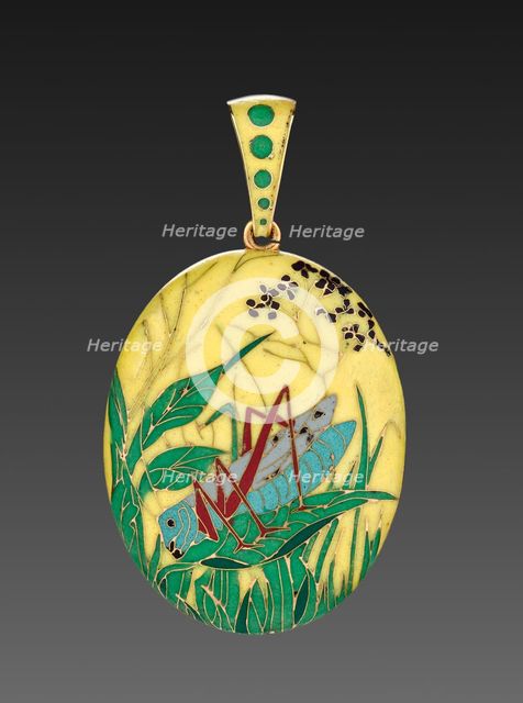Locket, 1868-1870. Creator: Alexis Falize (French, 1811-1898); Antoine Tard (French, active 1860-1889).