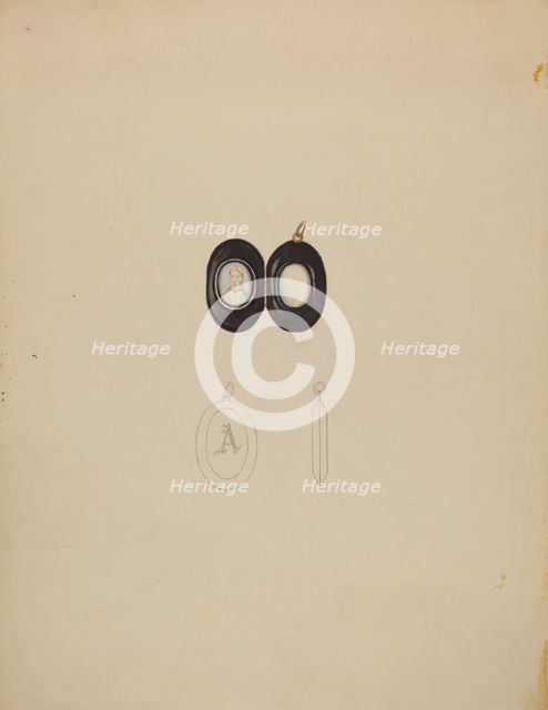 Locket, 1935/1942. Creator: Vincent Burzy.