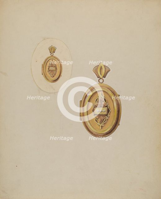 Locket, c. 1936. Creator: Vincent Murphy.