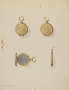 Locket, c. 1937. Creator: John H. Tercuzzi