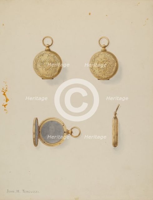 Locket, c. 1937. Creator: John H. Tercuzzi.