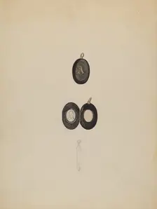 Locket, c. 1938. Creator: Vincent Burzy