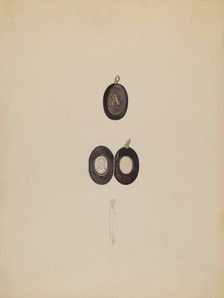 Locket, c. 1938. Creator: Vincent Burzy