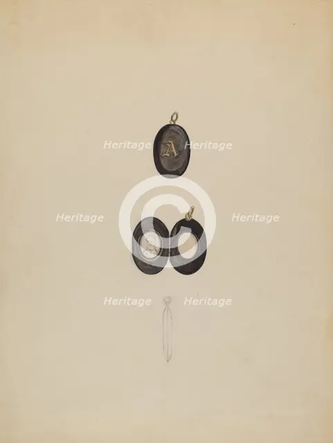 Locket, c. 1938. Creator: Vincent Burzy.