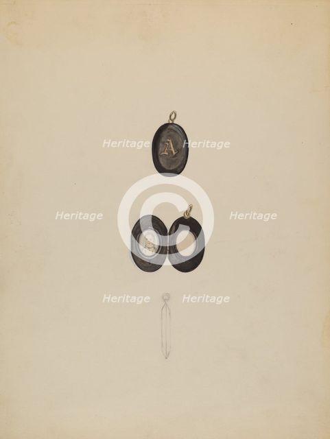 Locket, c. 1938. Creator: Vincent Burzy.