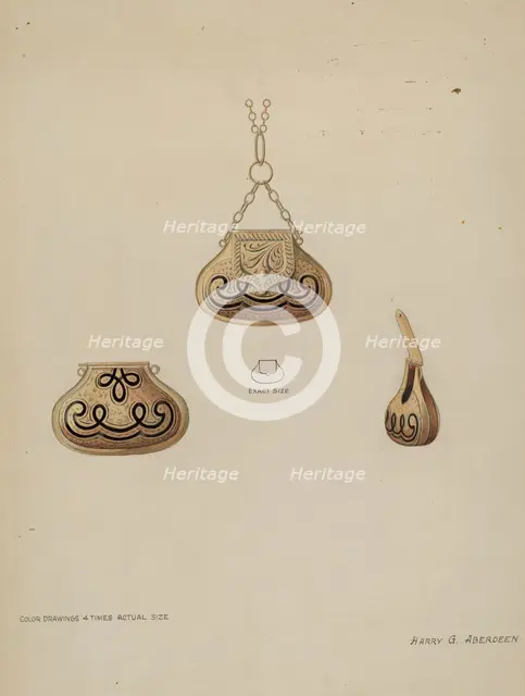 Locket for Perfume. Creator: Harry G Aberdeen.