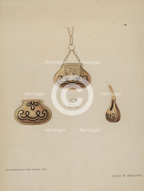 Locket for Perfume. Creator: Harry G Aberdeen.