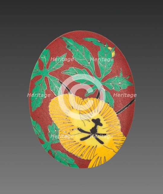 Locket Panel (2 of 4), 1800s. Creator: Alexis Falize (French, 1811-1898); Antoine Tard (French, active 1860-1889).