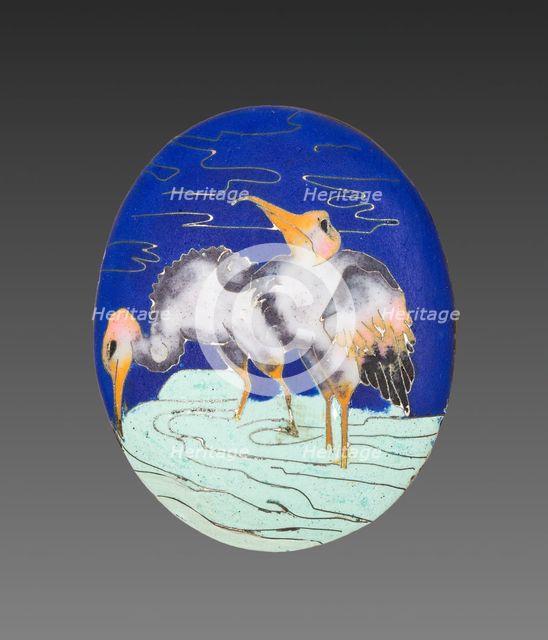 Locket Panel (3 of 4), 1800s. Creator: Alexis Falize (French, 1811-1898); Antoine Tard (French, active 1860-1889).