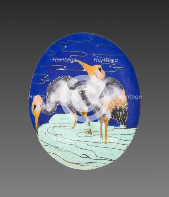 Locket Panel (3 of 4), 1800s. Creator: Alexis Falize (French, 1811-1898); Antoine Tard (French, active 1860-1889).