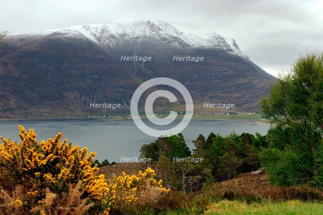 Loch Torridon and Liathach, Highland, Scotland. Creator: Peter Thompson.