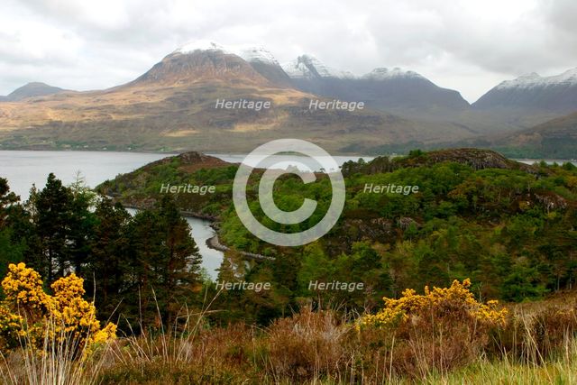 Loch Torridon and the Torridon Hills, Highland, Scotland. Creator: Peter Thompson.