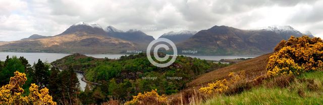 Loch Torridon and the Torridon Hills, Highland, Scotland. Creator: Peter Thompson.