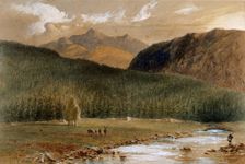 Loch Iregah (?) from the Dee at Inver (?), Aberdeenshire, 1889. Creator: James Billington Coughtrie