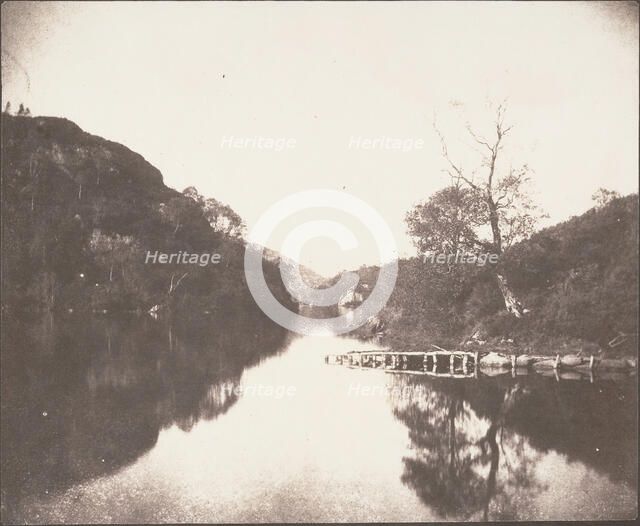 Loch Katrine Pier, Scene of the Lady of the Lake, October 1844. Creator: William Henry Fox Talbot.