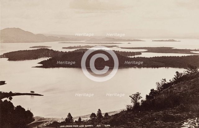 Loch Lomond from Luss Quarry, c1880. Creator: George Washington Wilson.