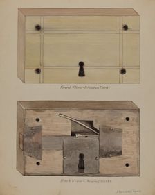 Lock, c. 1936. Creator: J. Howard Iams