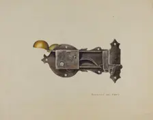 Lock, c. 1939. Creator: Samuel W. Ford