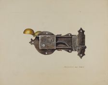 Lock, c. 1939. Creator: Samuel W. Ford