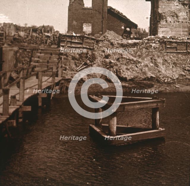 Lock-keeper's house, Nieuwpoort, Flanders, Belgium, c1914-c1918. Artist: Unknown.