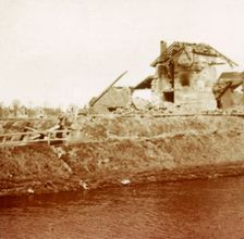 Lock-keeper's house, Nieuwpoort, Flanders, Belgium, c1914-c1918