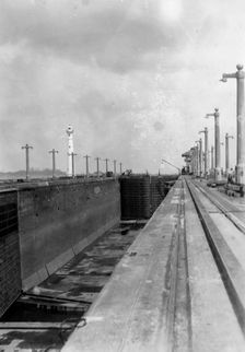 Lock on the Panama Canal, 1931