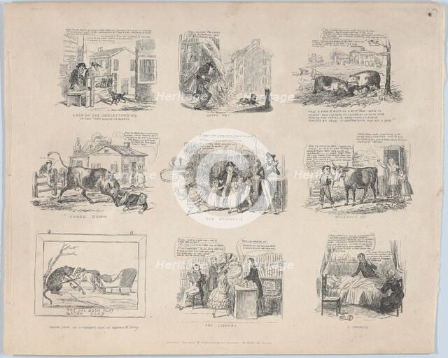 Lock on the Understanding, Heavy Wet, etc., 1832. Creator: David Claypoole Johnston.