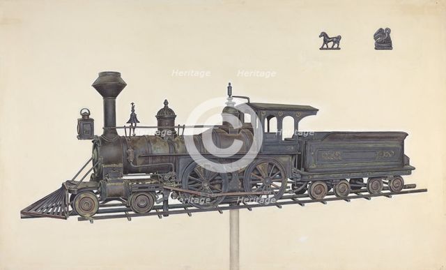 Locomotive, 1935/1942. Creator: Unknown.