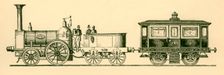 Locomotive and Royal Saloon, London and Birmingham Railway, 1843 1930. Creator: Unknown