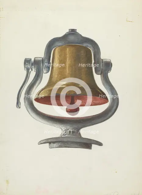 Locomotive Bell, 1935/1942. Creator: Georgina King.