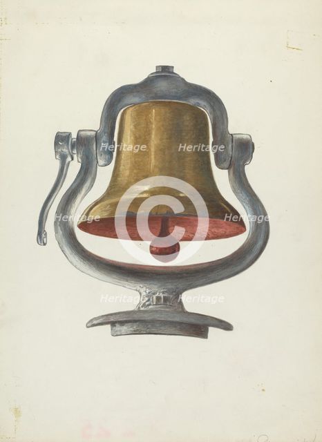 Locomotive Bell, 1935/1942. Creator: Georgina King.