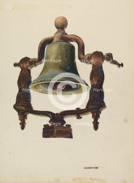 Locomotive Bell, 1935/1942. Creator: L. B. Hartman.