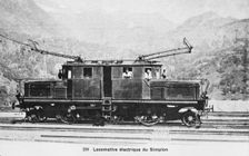 Locomotive electrique du Simplon. Creator: Unknown