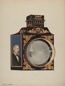 Locomotive Headlight, 1935/1942. Creator: Jessie M Youngs