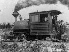 Locomotive on the Mesabi Range in northeast Minnesota, 1903. Creator: Frances Benjamin Johnston